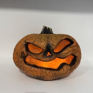 Tekky Halloween 12" Rotten Flaming Light-up Pumpkin Jack-o-lantern Battery Power